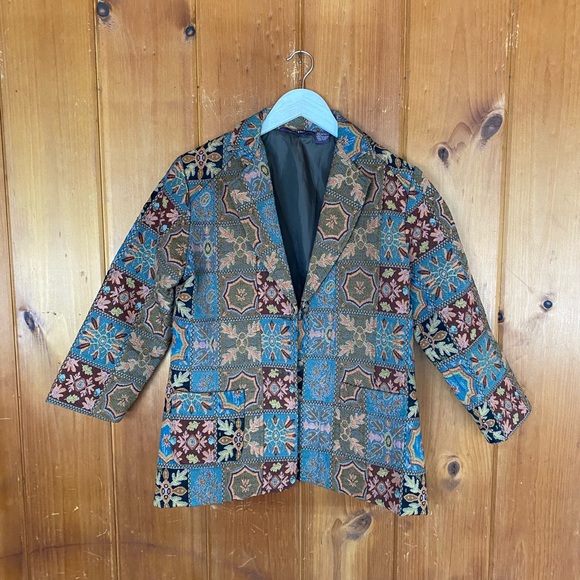 Vintage Patterned Blazer - Picture 3 of 10